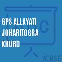 Gps Allayati Joharitogra Khurd Primary School Logo