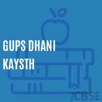 Gups Dhani Kaysth Middle School Logo