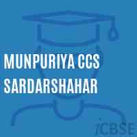 Munpuriya Ccs Sardarshahar Middle School Logo
