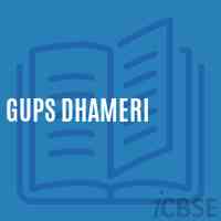 Gups Dhameri Middle School Logo