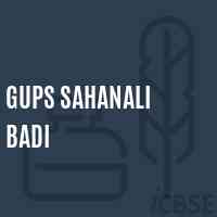Gups Sahanali Badi Middle School Logo