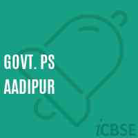 Govt. Ps Aadipur Primary School Logo
