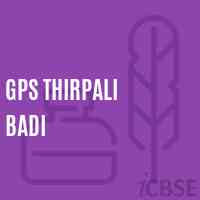 Gps Thirpali Badi Primary School Logo