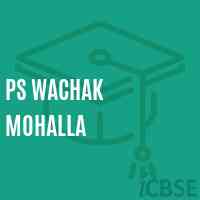 Ps Wachak Mohalla Primary School Logo