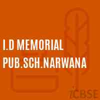 I.D Memorial Pub.Sch.Narwana Secondary School Logo