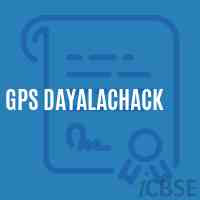 Gps Dayalachack Primary School Logo
