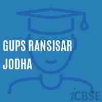 Gups Ransisar Jodha Middle School Logo