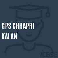 Gps Chhapri Kalan Primary School Logo