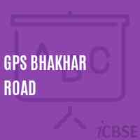 Gps Bhakhar Road Primary School Logo