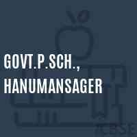 Govt.P.Sch., Hanumansager Primary School Logo