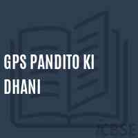 Gps Pandito Ki Dhani Primary School Logo