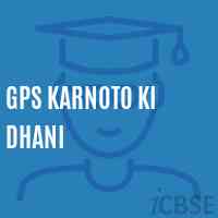 Gps Karnoto Ki Dhani Primary School Logo