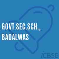 Govt.Sec.Sch., Badalwas Secondary School Logo