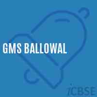 Gms Ballowal Middle School Logo