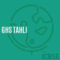Ghs Tahli Secondary School Logo
