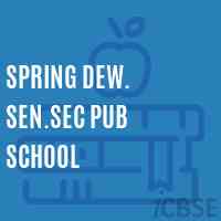 Spring Dew. Sen.Sec Pub School Logo