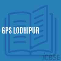Gps Lodhipur Primary School Logo