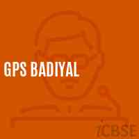 Gps Badiyal Primary School Logo