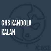 Ghs Kandola Kalan Secondary School Logo