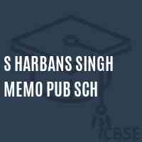 S Harbans Singh Memo Pub Sch Middle School Logo