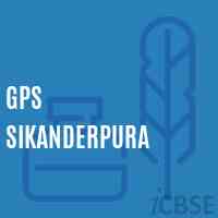 Gps Sikanderpura Primary School Logo