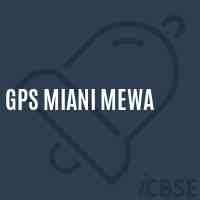 Gps Miani Mewa Primary School Logo