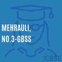 Mehrauli, No.3-GBSS Secondary School Logo