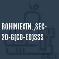 RohiniExtn.,Sec-20-G(Co-ed)SSS High School Logo
