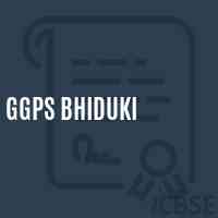 Ggps Bhiduki Primary School Logo