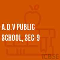 A.D.V Public School, Sec-9 Logo