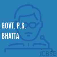 Govt. P.S. Bhatta Primary School Logo