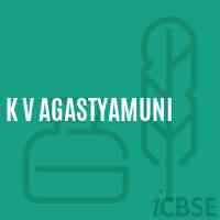 K V Agastyamuni Senior Secondary School Logo