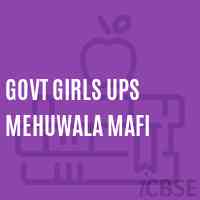Govt Girls Ups Mehuwala Mafi Middle School Logo