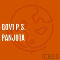 Govt P.S. Panjota Primary School Logo