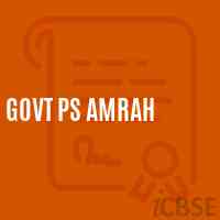 Govt Ps Amrah Primary School Logo
