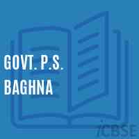 Govt. P.S. Baghna Primary School Logo