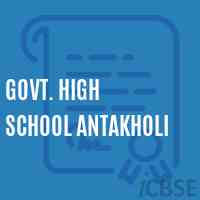 Govt. High School Antakholi Logo