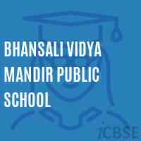 Bhansali Vidya Mandir Public School Logo