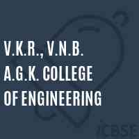 V.K.R., V.N.B. A.G.K. College of Engineering Logo