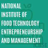 National Institute of Food Technology Entrepreneurship and Management Logo