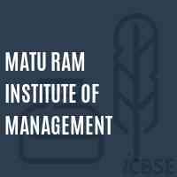 Matu Ram Institute of Management Logo
