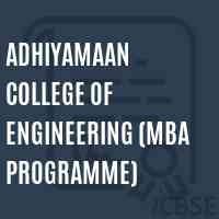 Adhiyamaan College of Engineering (Mba Programme) Logo