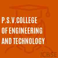 P.S.V.College of Engineering and Technology Logo