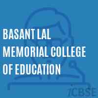 Basant Lal Memorial College of Education Logo