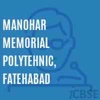 Manohar Memorial Polytehnic, Fatehabad College Logo