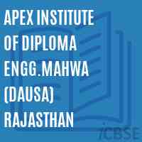 Apex Institute of Diploma Engg.Mahwa (Dausa) Rajasthan Logo