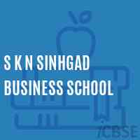 S K N Sinhgad Business School Logo