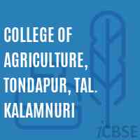 College of Agriculture, Tondapur, Tal. Kalamnuri Logo