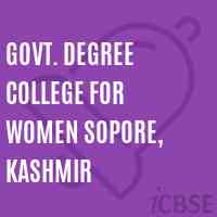 Govt. Degree College for Women Sopore, Kashmir Logo