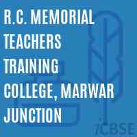 R.C. Memorial Teachers Training College, Marwar Junction Logo